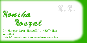 monika noszal business card